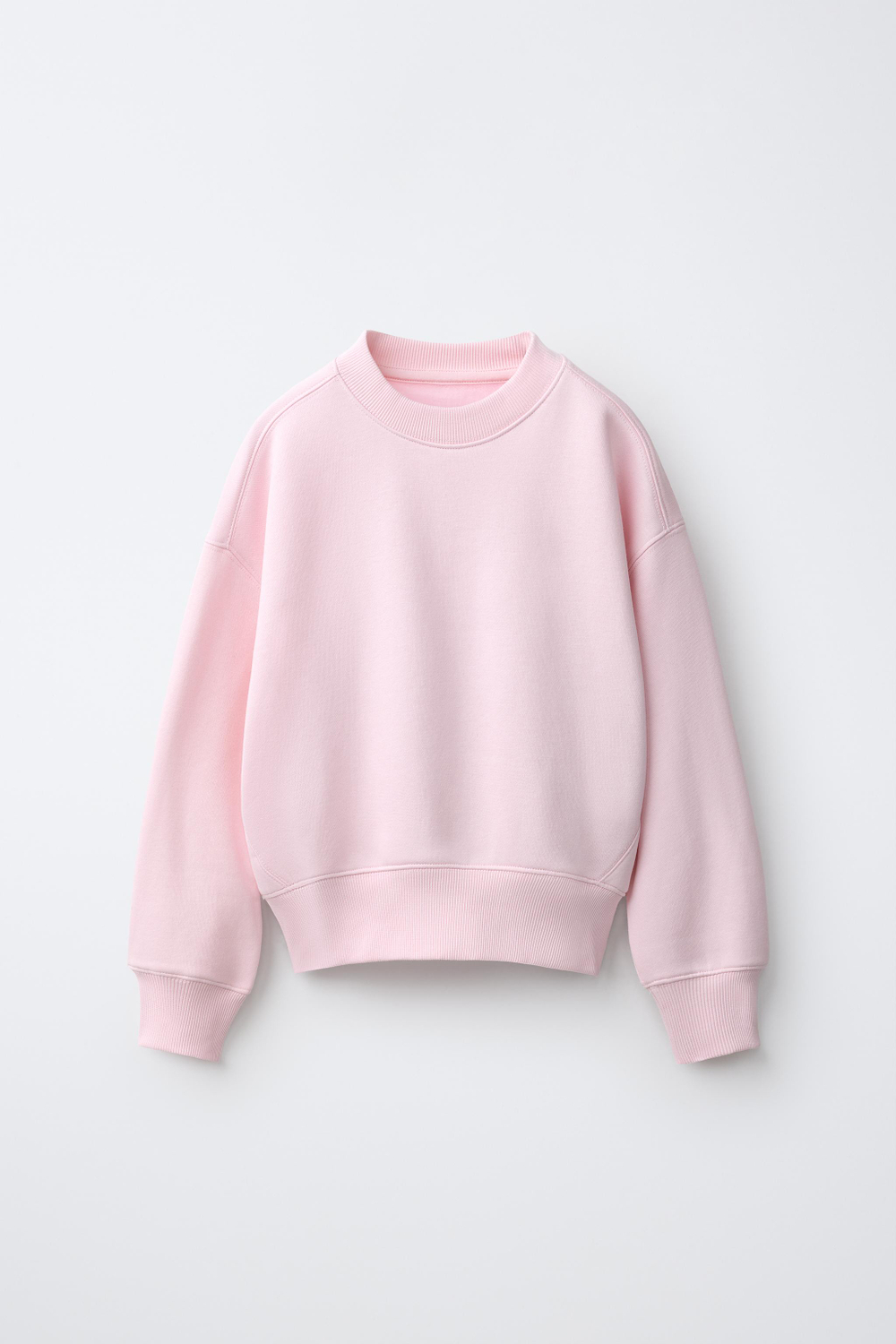 ZARA ОДНОТОННАЯ ТОЛСТОВКА, РОЗОВЫЙ