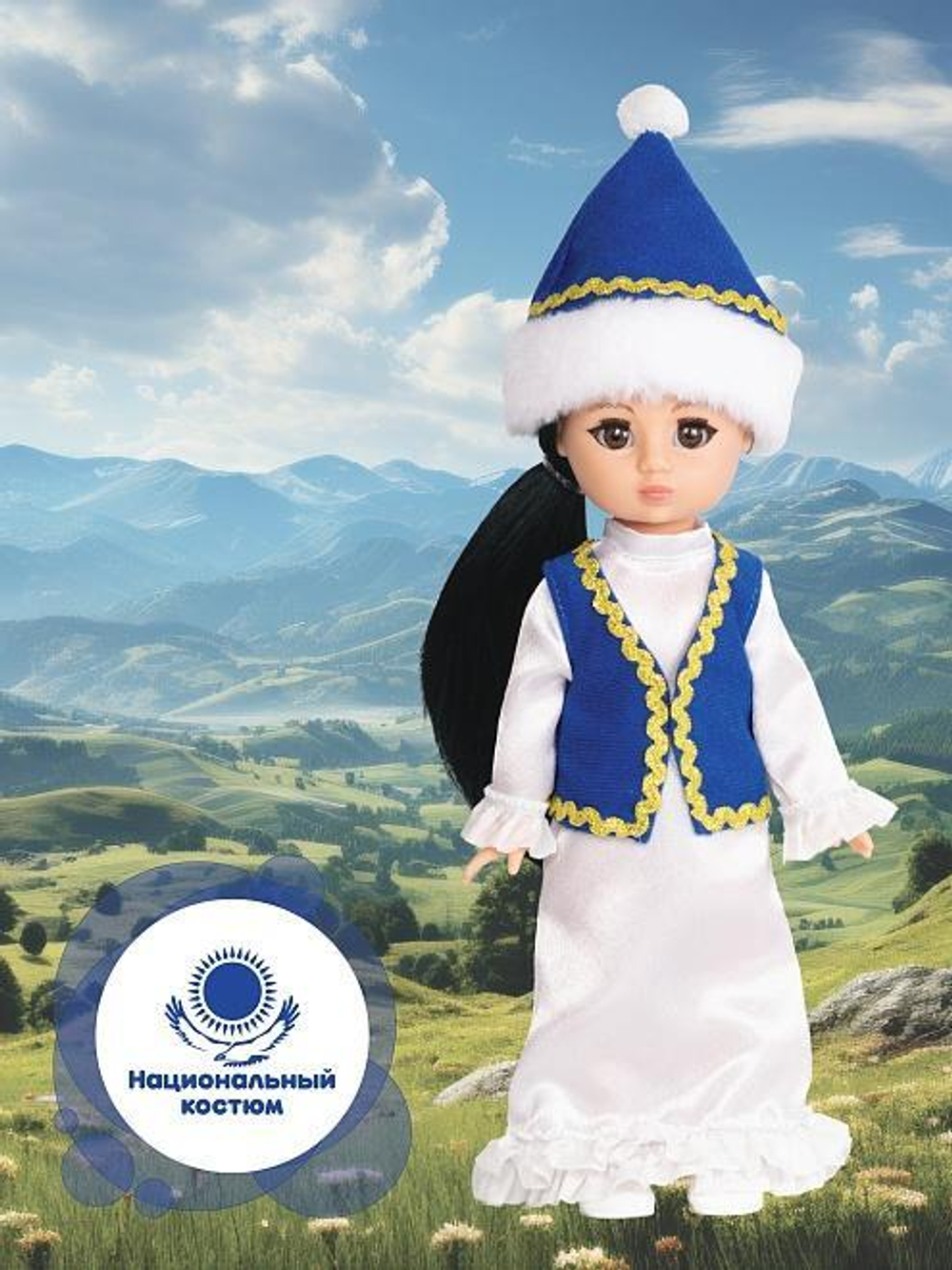 Кукла Аиша в национальном костюме 30см. (Весна)