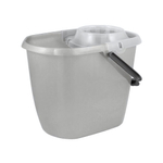 Ведро "Etna" прямоугольное с отжимом МОП 13л (серый)