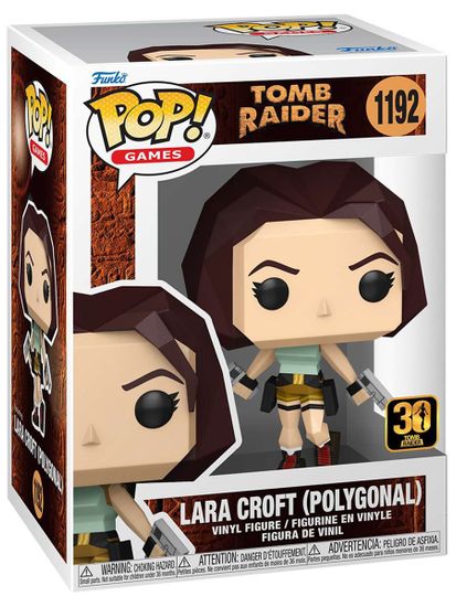 Фигурка Funko POP! Games Tomb Raider Lara Croft (Polygonal) (1192) 90841 / Фигурка Фанко ПОП! по мотивам игры "Расхитительница гробниц", Лара Крофт