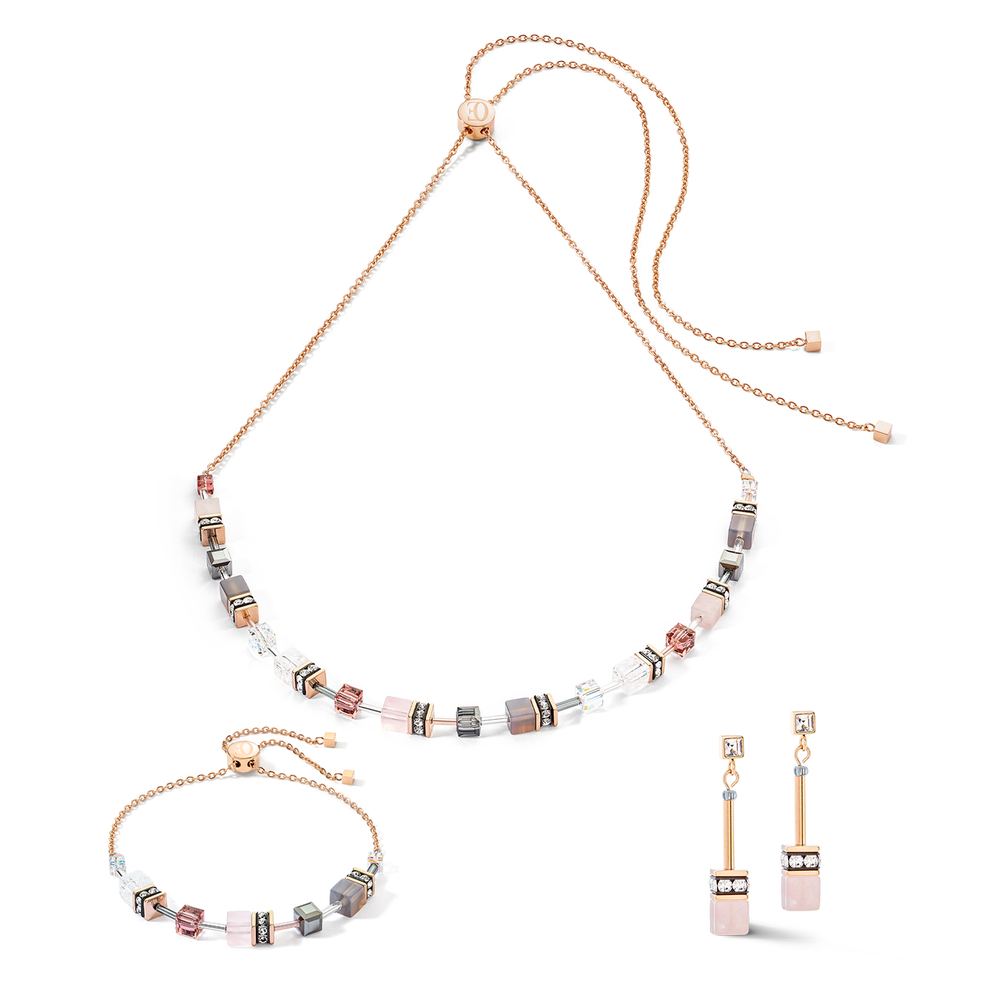 Серьги Coeur de Lion Rose-Grey 3035/21-1912