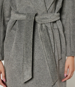 Хлопковое пальто Weekend MaxMara - серый(250161026)