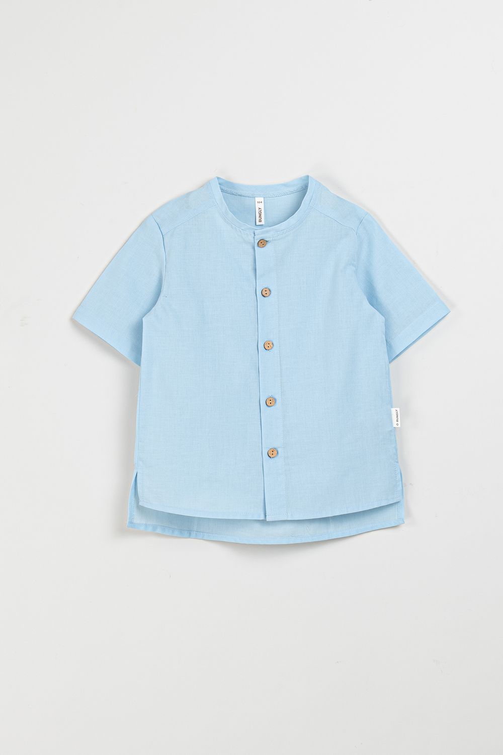 Рубашка хлопковая "Небо" с коротким рукавом