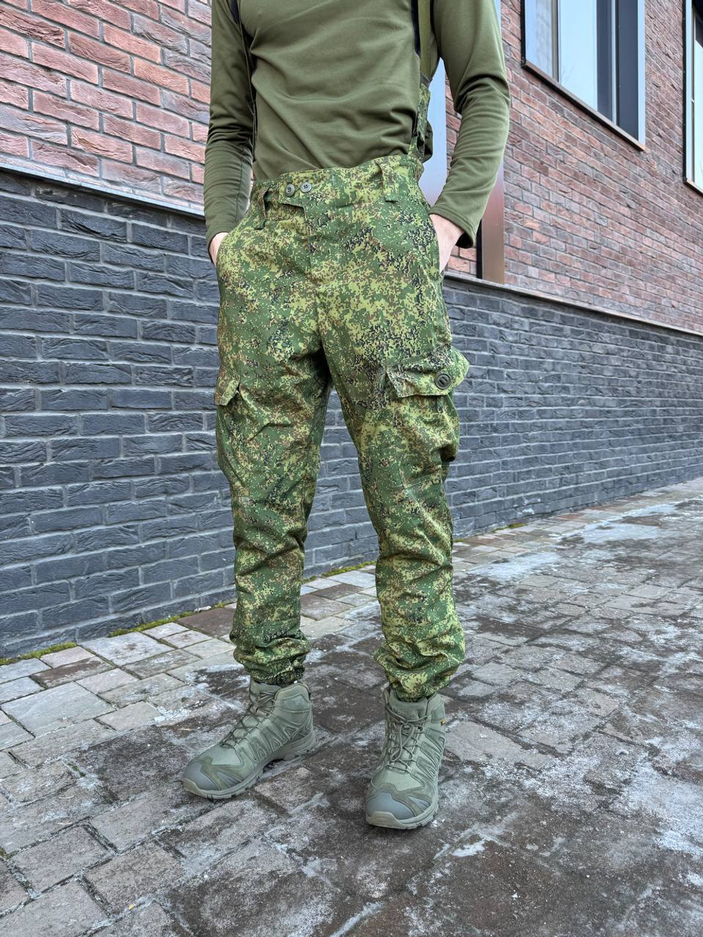 Костюм горка 6 флис осень зима / зеленая цифра