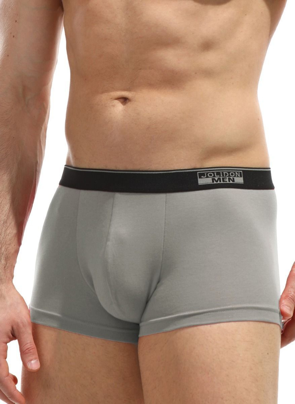 Хлопковые трусы-боксеры с логотипом Jolidon Men на резинке (Размер: M) (Цвет: синий)