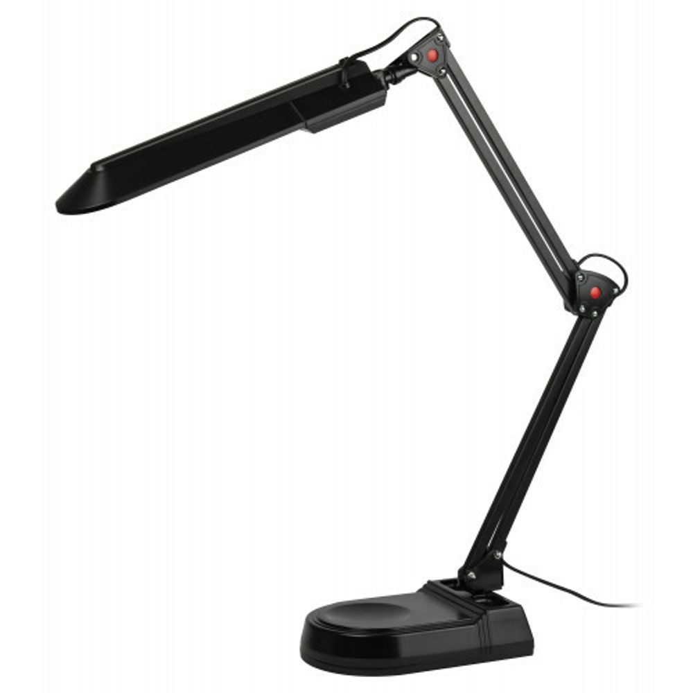 Настольный светильник ЭРА NL-202-G23-11W-BK с лампой PL на струбцине и с основанием черный