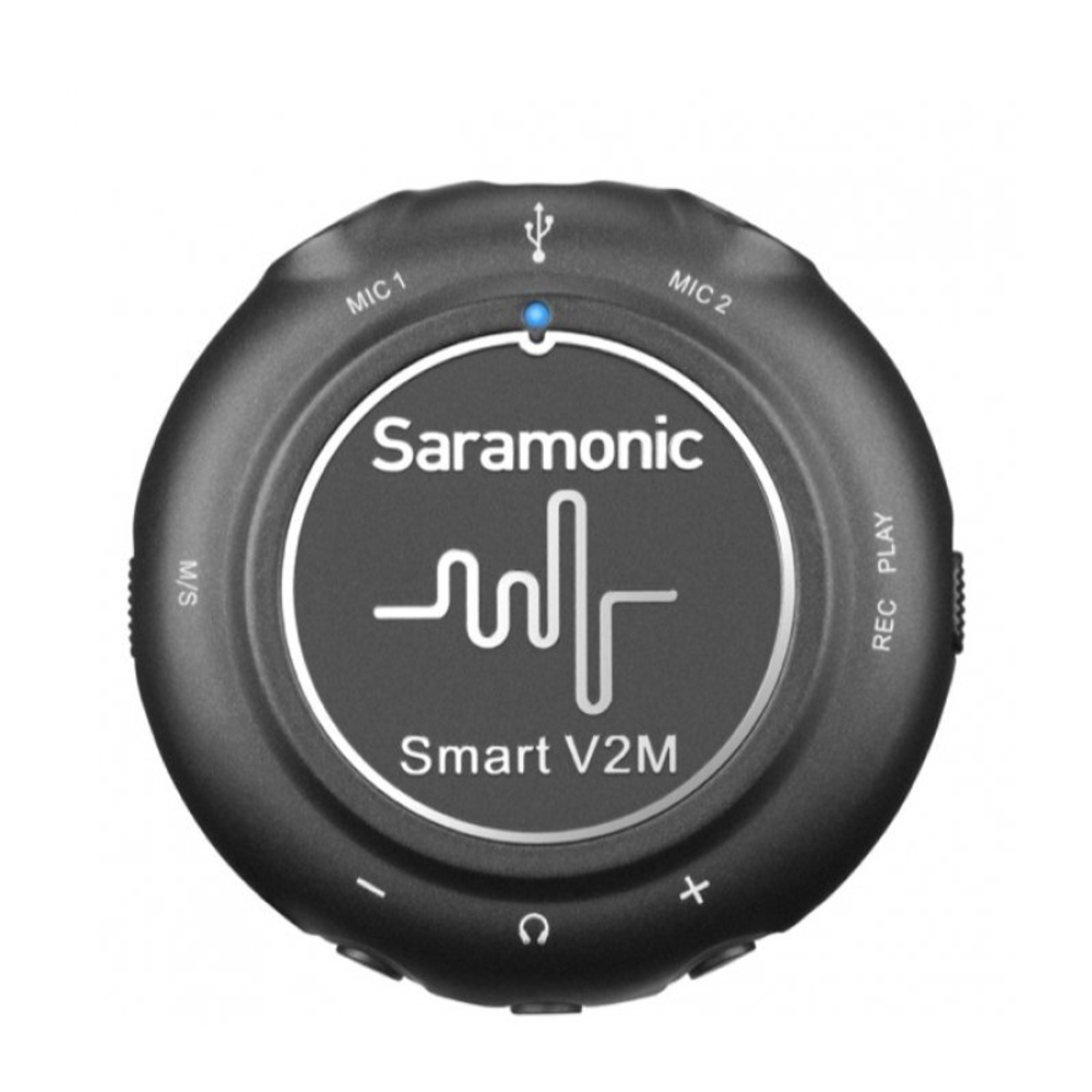 Микшер Saramonic Smart V2M двухканальный (2 входа 3,5 мм) для устройств Android, iOS и компьютеров