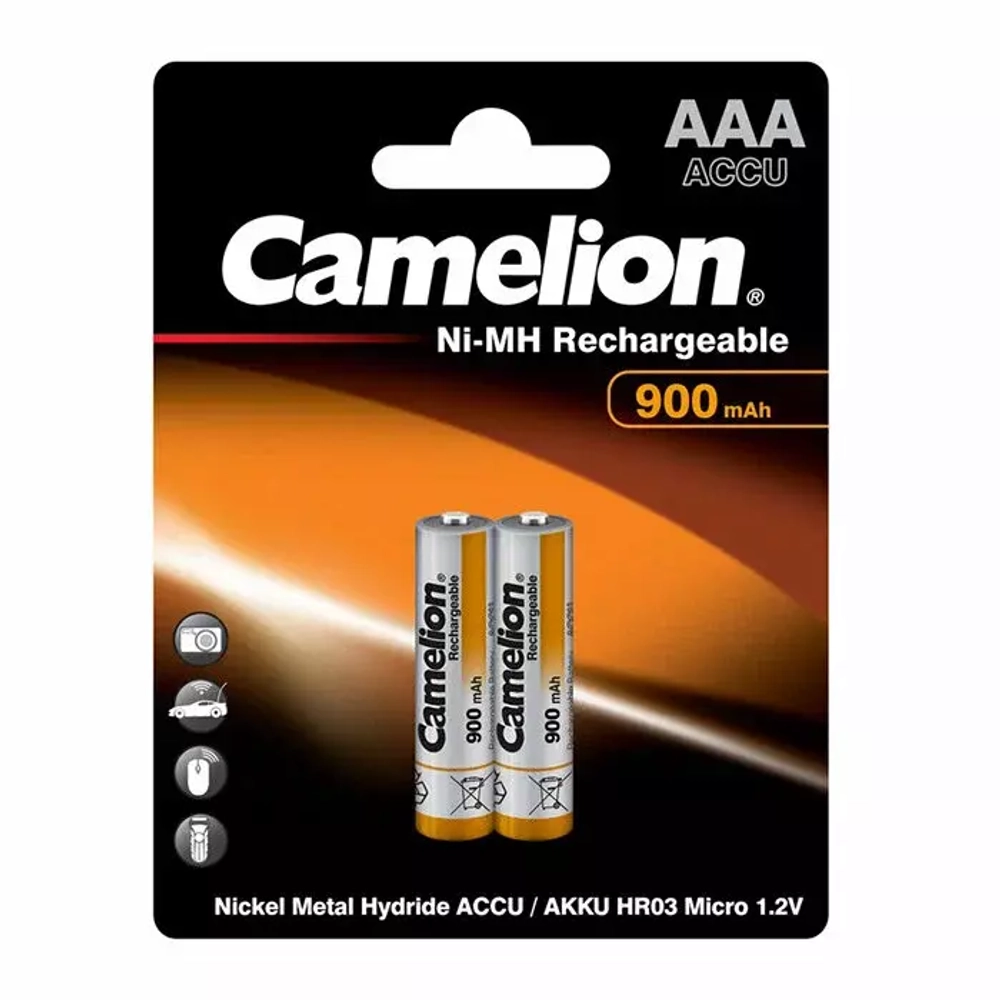 Аккумулятор Camelion R03-AAA 900-mAh (Цена за блистер 2 штуки)