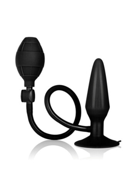 Анальная пробка средняя с насосом Booty Call Booty Pumper - Medium Black (Цвет: черный)