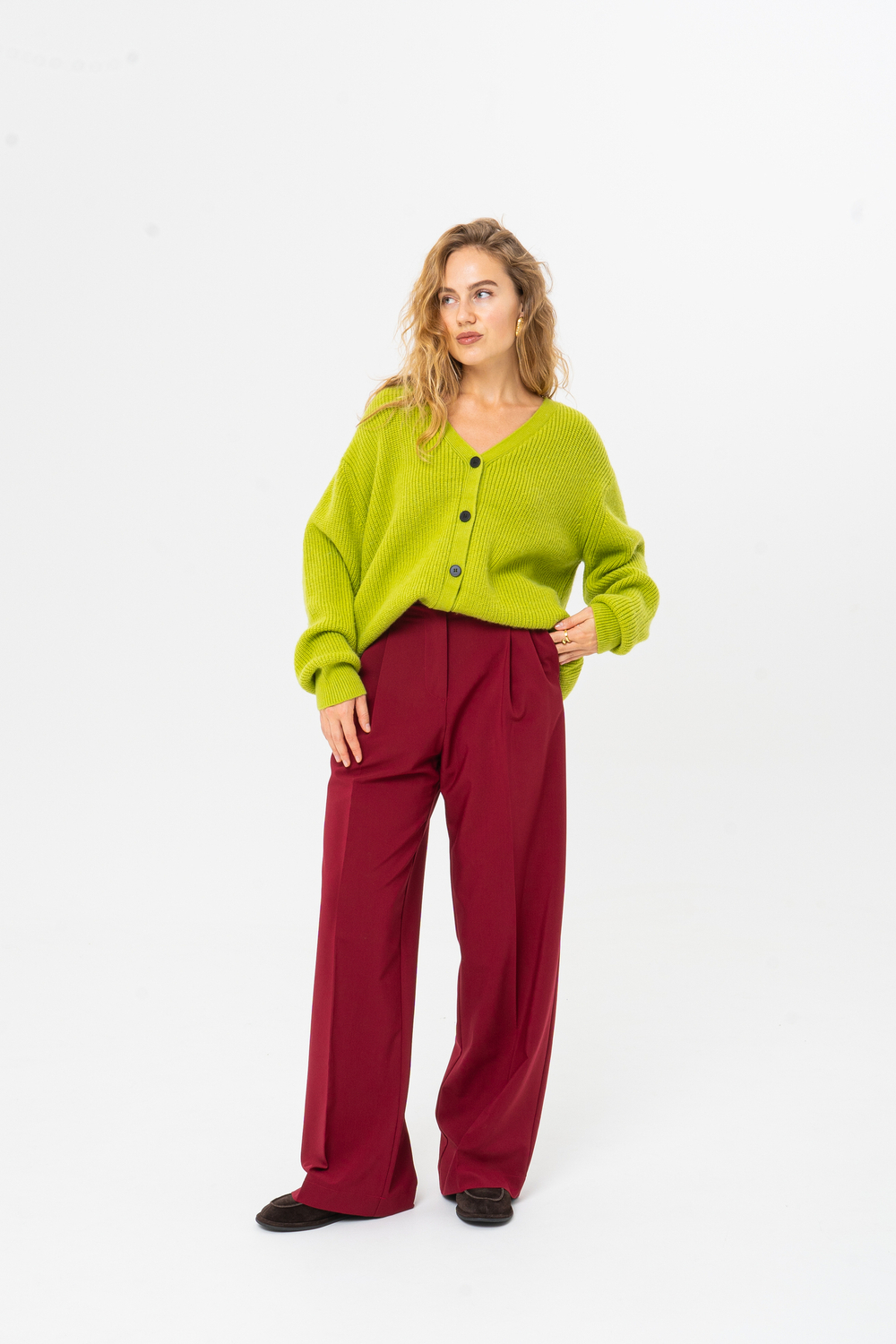 Брюки Office винный