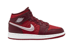 Middle-aged children Jordan Air Jordan 1 Mid SE comfortable and versatile middle-help children's basketball shoes red