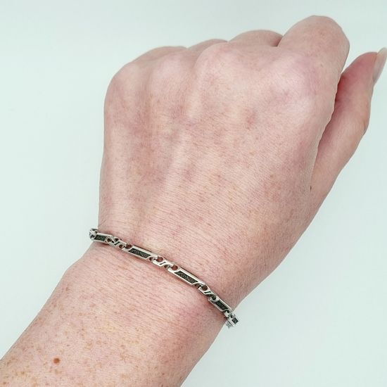 Браслет литой 3 мм. "Виноградная лоза"