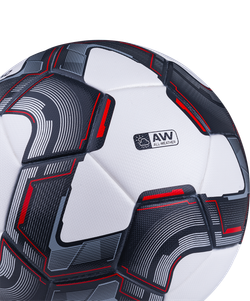 Мяч футбольный Grand №5, белый/серый/красный