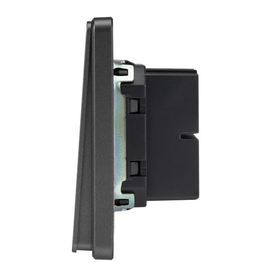 Выключатель ROUND 2 кл перекрестный (переключатель) 10А с/у титан KRANZ