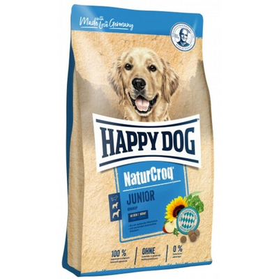 Happy Dog NaturCroq Junior - корм для юниоров средних и крупных пород с 7 месяцев с мясом и рыбой