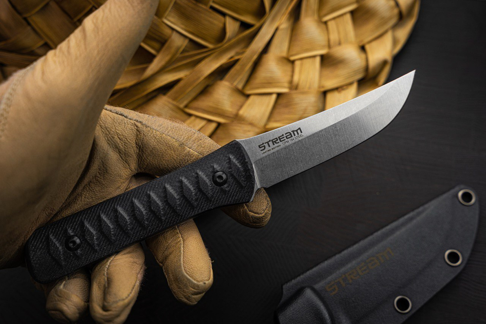 Туристический нож Stream CPM 154 StoneWash Limited Edition