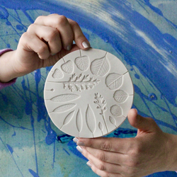 Молд силиконовый для лепки листьев "Гербарий" / Форма для мелких листьев эвкалипта / Молд для полимерной глины, мыла, воска