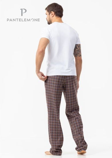 Брюки мужские Pantelemone PDB-164, клетка коричневая