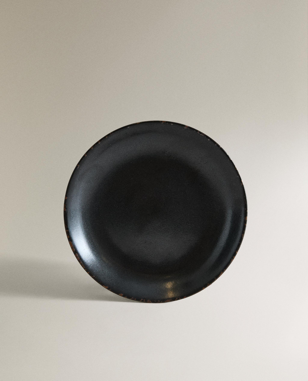 Zara Home Подставка для благовоний, подставка-тарелка из каменной керамики, Чёрный