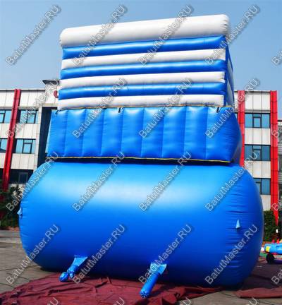 Надувная водная горка с бассейном «Пляжный оазис», 16*7*7 м