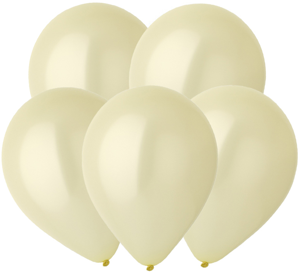 Шары "Айвори металлик" 35 см (летают от 3-х дней)
