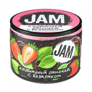 Купить Бестабачная смесь Jam - Клубничный Лимонад с Базиликом 50 г