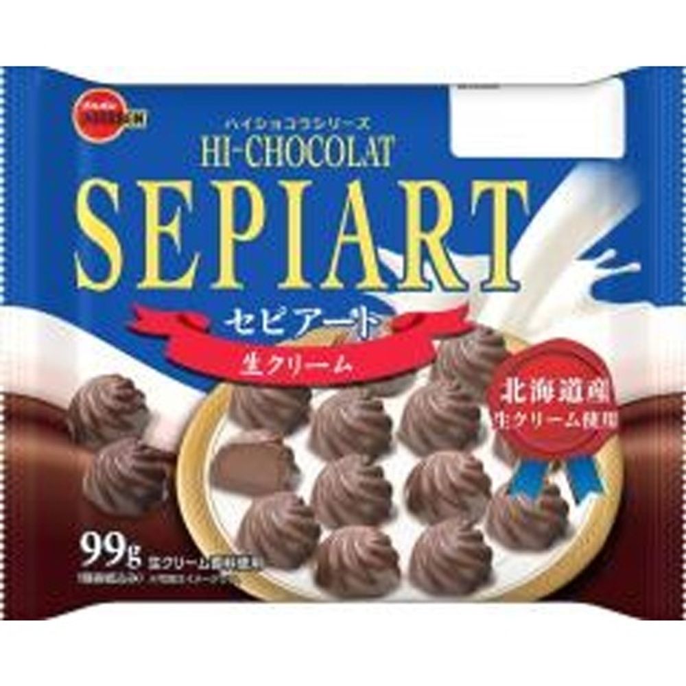 Шоколадные конфеты BOURBON Sepiart со сливочным кремом, 99г