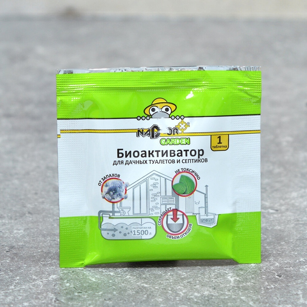 Препарат для дачных туалетов 5г таблетка, универсальный, Nadzor Garden