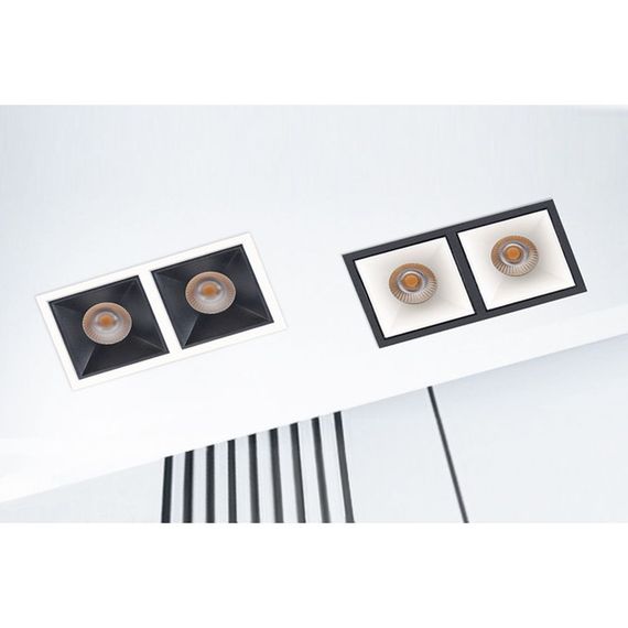 Встраиваемый светильник Italline IT06-6020 black 4000K - 2 шт. + IT06-6022 black