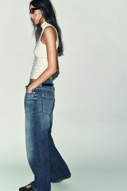 ZARA ТОП БЕЗ РУКАВОВ С ВОРОТНИКОМ-СТОЙКОЙ, ЖЕЛТОВАТО-БЕЛЫЙ