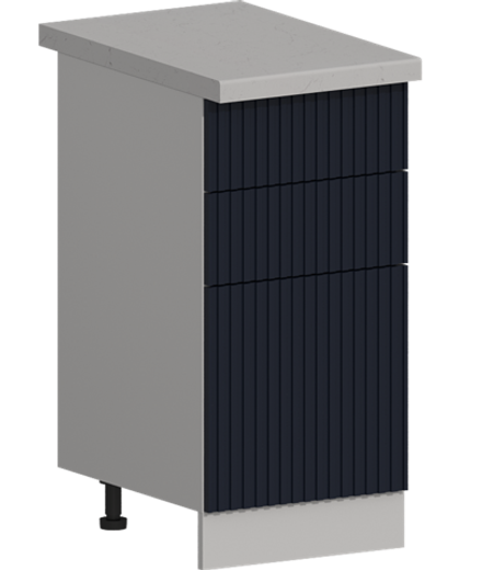 Кухня Модуль ШН3Я 400 Графит / Индиго софт