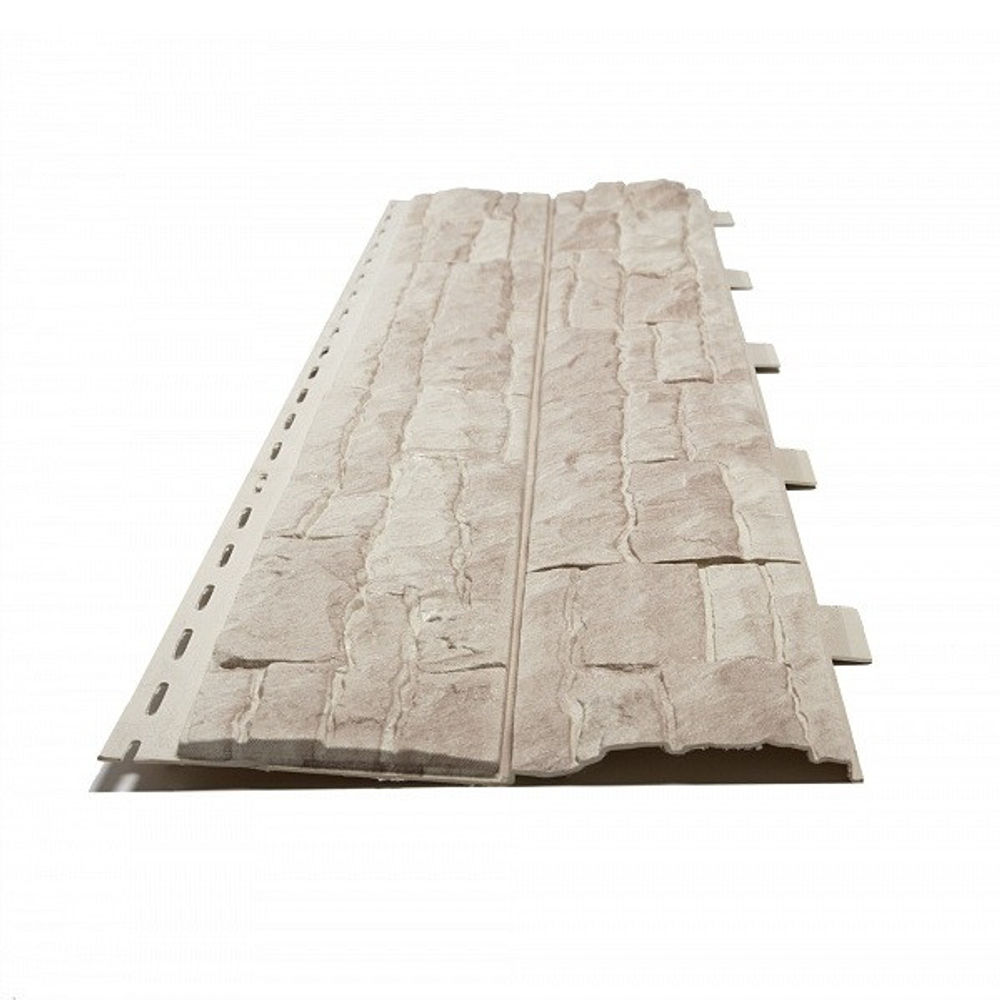 Панель фасадная Доломит Скалистый риф Люкс Жемчуг 2000х210 мм