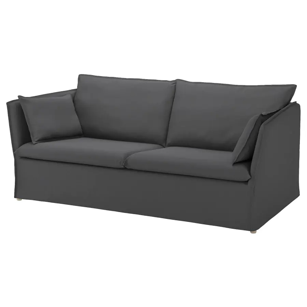 Диван 3-местный - IKEA BACKSÄLEN/BACKSALEN, 85х205 см, серый, БАКСАЛЕН ИКЕА