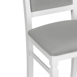 Стул деревянный Woodville Арнол серый, белый, ножки белые