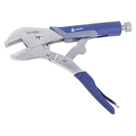 Цена на МАСТАК (036-10250H) Зажим с фиксатором 250 мм, прямые губки