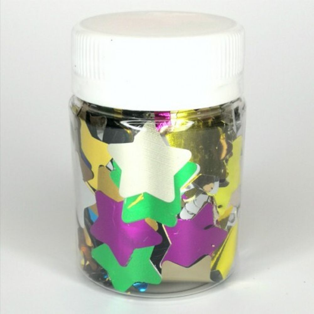 БЛЕСК 108 КОНФЕТТИ ЗВЁЗДЫ - МИКС 1,5 сантиметра