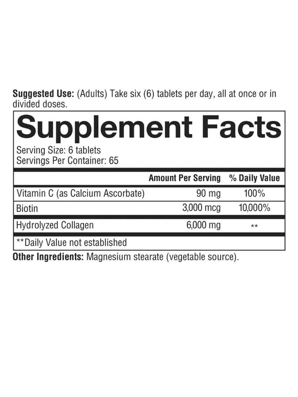 youtheory Коллаген с биотином 390 таблеток