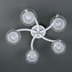 Citilux Кристи CL152150 Люстра потолочная Белая Хром