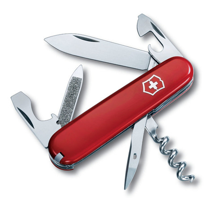 Нож перочинный VICTORINOX Sportsman, 84 мм, 13 функций, красный VC- 0.3803