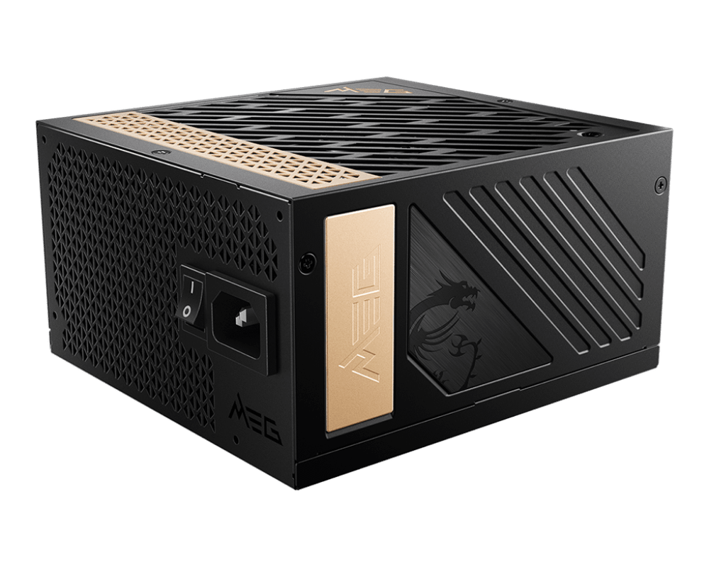 Блок питания MSI 1300W, MEG Ai1300P PCIE5, Full Modular, ATX, 80+ PLATINUM, >92%, Fan 120mm, Черный