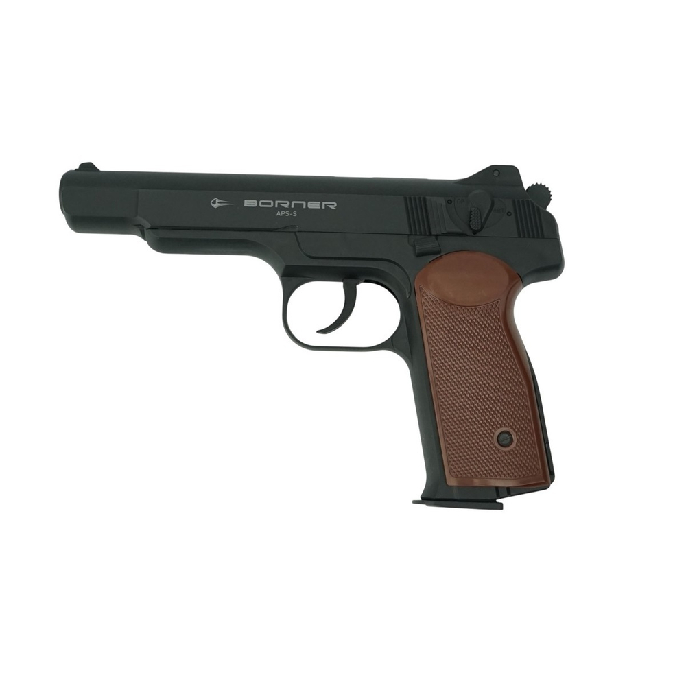 Пистолет пневматический Borner APS-S 4,5 мм пластик