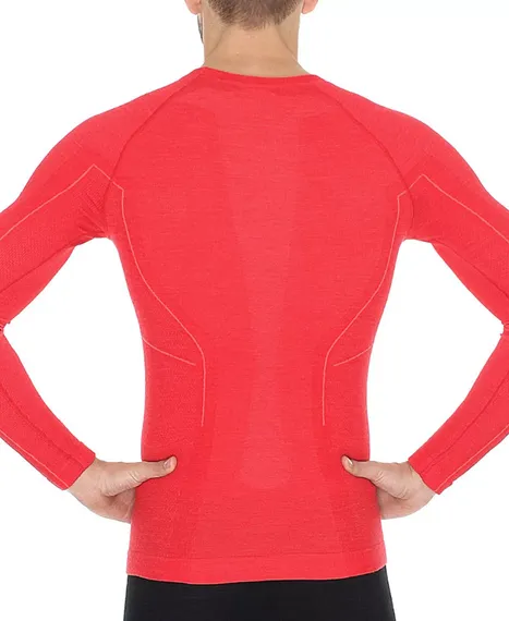 Футболка мужская BRUBECK Active wool LS13020/LS12820