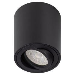 Светильник накладной ЭРА OL21 BK под лампу MR16 GU10 поворотный черный | Накладные светильники