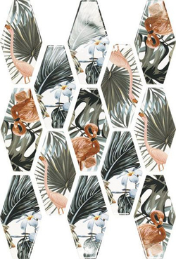 Настенная плитка HARLEQUIN CURAZAO WHITE MIX