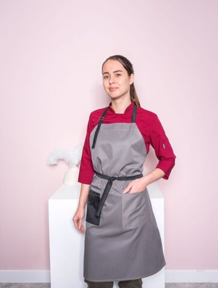 Фартук продавца "Семья" с отделочной строчкой