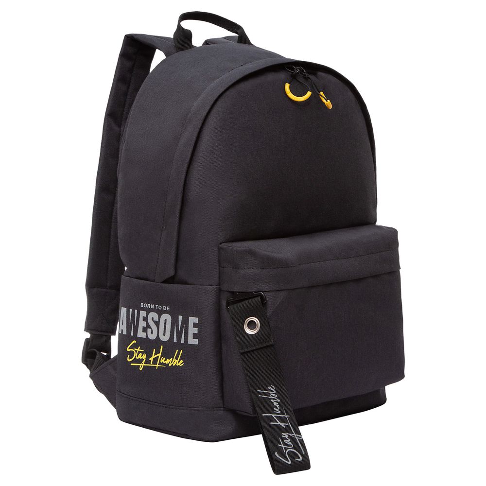 Рюкзак Grizzly, 30*44*15см, 1 отделение, 4 кармана, укрепленная спинка, черный