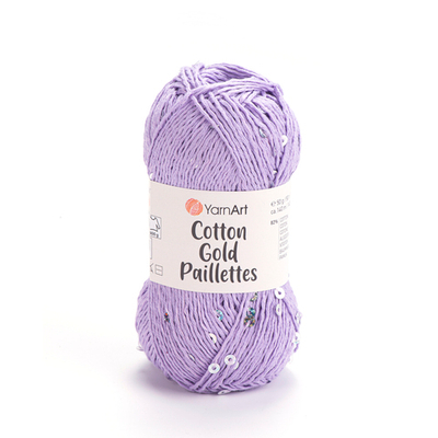 Пряжа YarnArt Cotton Gold Paillettes