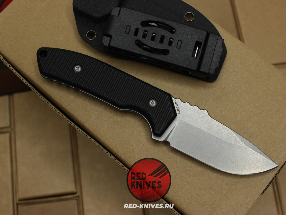 Нож фикс Wilderness - рукоять черный G10