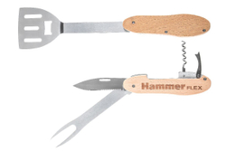 Мультитул для гриля Hammer Flex 310-310,  нержавеющая сталь, разборный, 5 приборов