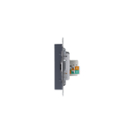 ATLASDESIGN РОЗЕТКА двойная ТВ + компьютерная RJ45, кат. 5Е, ГРИФЕЛЬ
